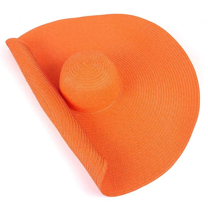 Extra-Wide 25cm Brim Floppy Straw Sun Hat for Women - UV Protection, Travel-Friendly Summer Essential - Wholesale Options Available
