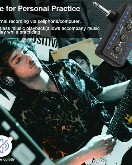 Portable Guitar Amplifier with Delay Effects - Lekato PA-1