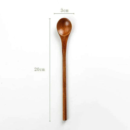 Handcrafted Eco-Friendly Japanese Wooden Spoon - Essential Tool for Soups, Rice, and Desserts
