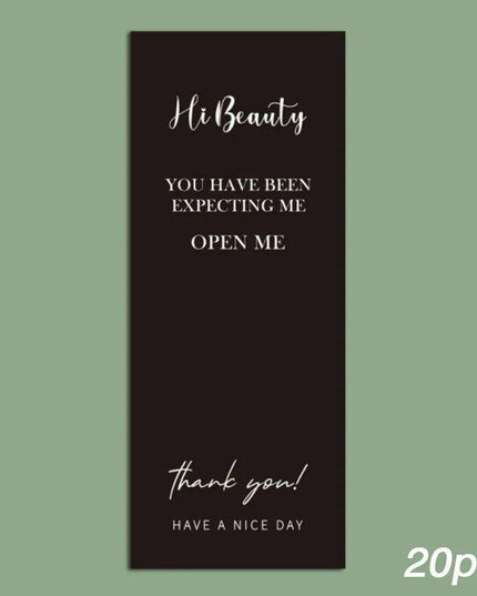 Charming "Nice To Meet You Too" Adhesive Thank You Seals - Pack of 20-50