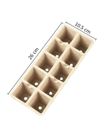 Eco-Friendly Biodegradable Seedling Starter Kit with 5 Paper Pulp Trays