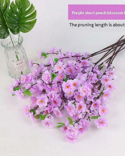 Silk Cherry Blossom Stems - 65CM & 125CM Faux Floral Arrangements for All-Season Home and Event Decor
