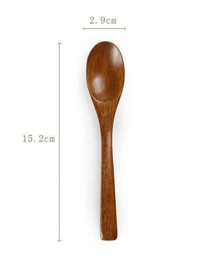 Handcrafted Eco-Friendly Japanese Wooden Spoon - Essential Tool for Soups, Rice, and Desserts