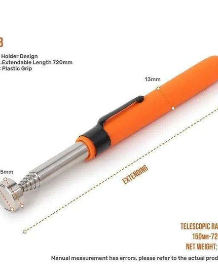 Heavy-Duty Telescopic Magnetic Pickup Tool - 8LB Capacity Stainless Steel Design