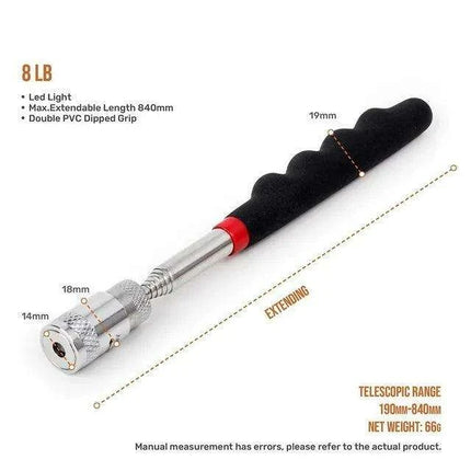 Heavy-Duty Telescopic Magnetic Pickup Tool - 8LB Capacity Stainless Steel Design