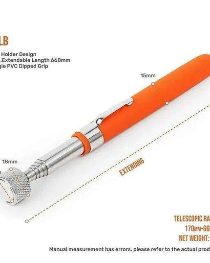 Heavy-Duty Telescopic Magnetic Pickup Tool - 8LB Capacity Stainless Steel Design
