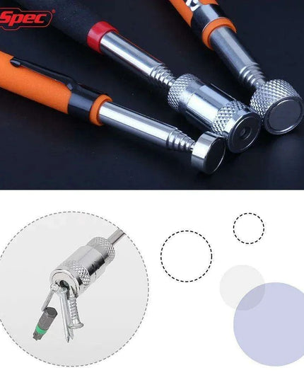 Heavy-Duty Telescopic Magnetic Pickup Tool - 8LB Capacity Stainless Steel Design