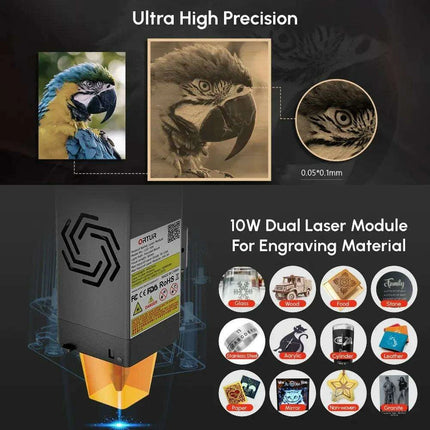 High-Performance Laser Engraver with Rapid Cutting Technology - Très Elite