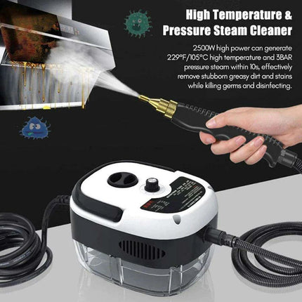 High-Powered 2500W Steam Cleaner for Home and Automotive - Dual Voltage (110V/220V) - Très Elite