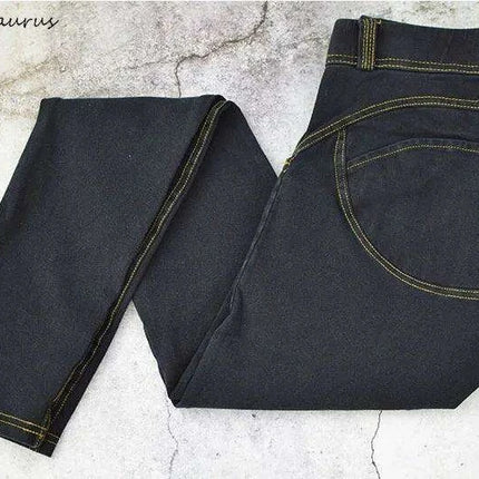 Urban Glam Black Sequin Plaid Skinny Jeans - Chic Street Style