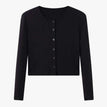 Black Rib Cardigan / XS