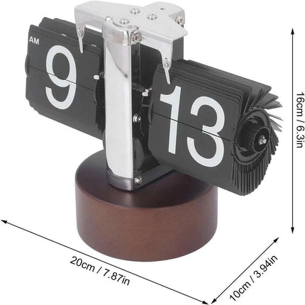 High-Tech Automatic Flipping Clock for Stylish Home Decor - Includes Battery Gift - Très Elite