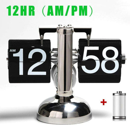 High-Tech Automatic Flipping Clock for Stylish Home Decor - Includes Battery Gift..