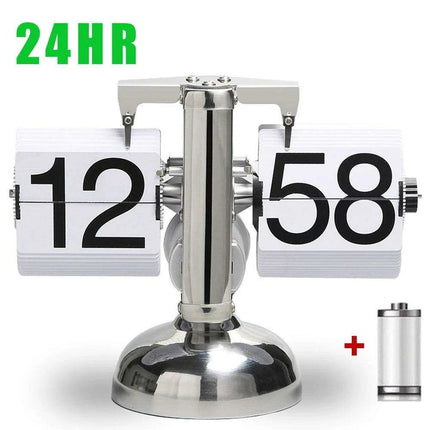 High-Tech Automatic Flipping Clock for Stylish Home Decor - Includes Battery Gift..