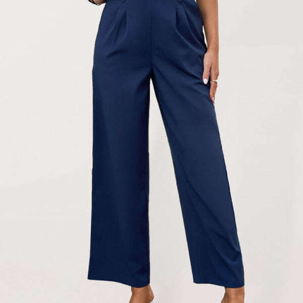 High-Waist Wide Leg Leisure Pants - Très Elite