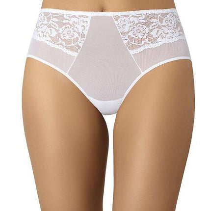 High Waisted Black Mesh Panties 3-Pack – Vida Lace Trim Underwear - Très Elite