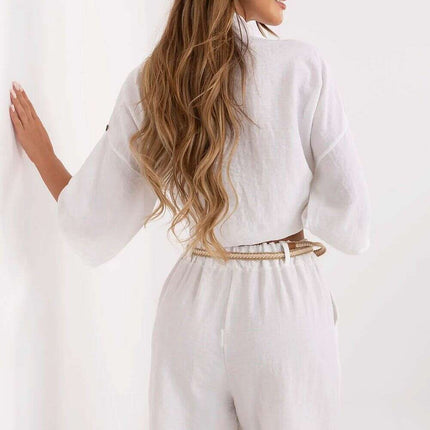 High Waisted Linen Viscose Shorts Boho Breathable Comfort - Très Elite