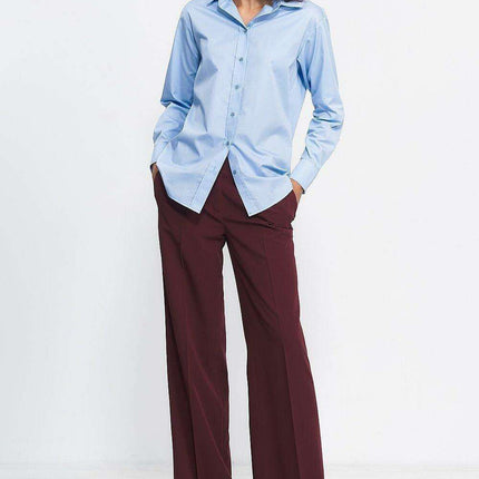 High Waisted Wide Leg Trousers Elegant Office Pants - Très Elite
