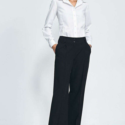 High Waisted Wide Leg Trousers Elegant Office Pants - Très Elite