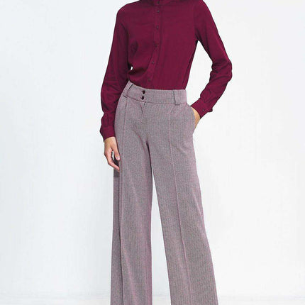High Waisted Wide Leg Trousers Elegant Office Pants - Très Elite