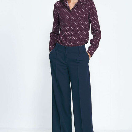 High Waisted Wide Leg Trousers Elegant Office Pants - Très Elite