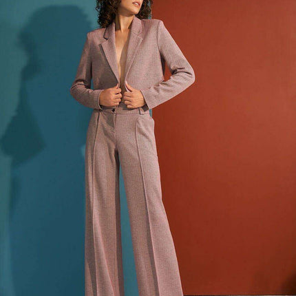 High Waisted Wide Leg Trousers Elegant Office Pants - Très Elite