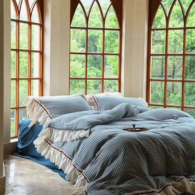 High-end 100% Cotton Bedding Set Eco-friendly Double Layer