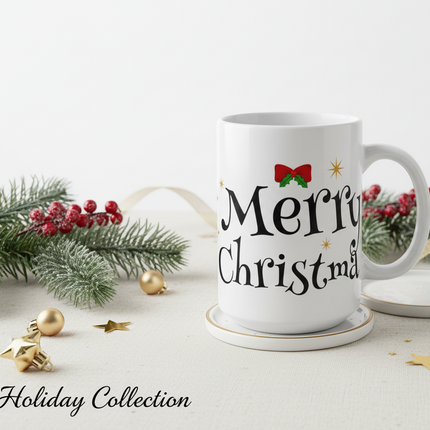 Holiday Cheer Ceramic Mug - Celebrate the Season in Style