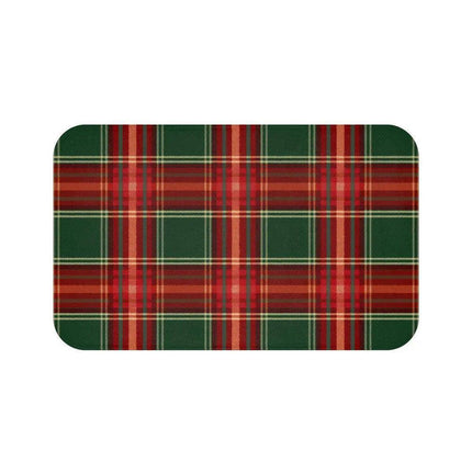 Holiday Haven Plaid Memory Foam Bath Mat