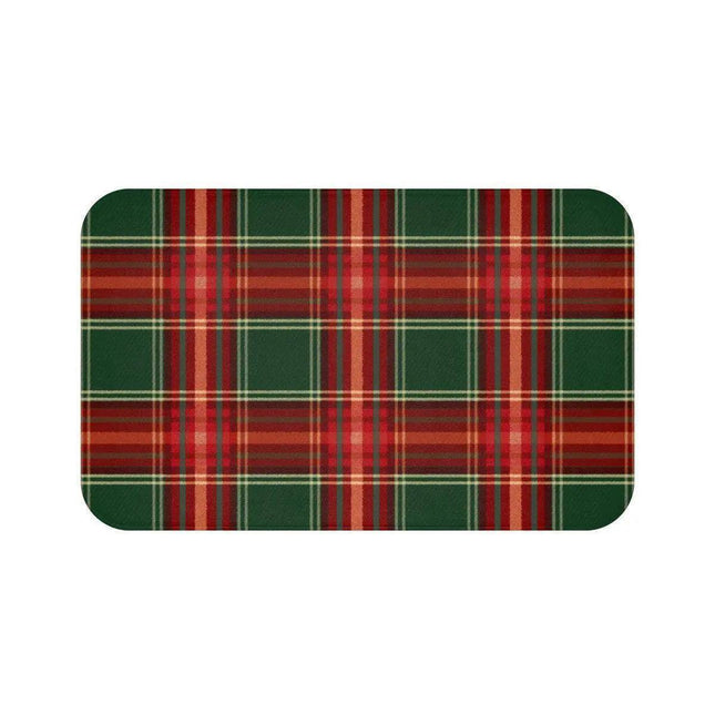 Holiday Haven Plaid Memory Foam Bath Mat
