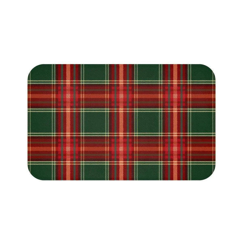 Holiday Haven Plaid Memory Foam Bath Mat - Très Elite