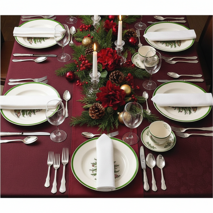 Holiday Spirit Ceramic Dinner Plates - Set of 4 - Très Elite