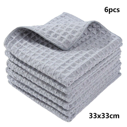 Homaxy Ultra-Soft 6-Pack Microfiber Cleaning Towels - Multi-Purpose Kitchen Essentials..