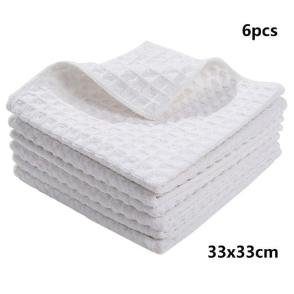 Homaxy Ultra-Soft 6-Pack Microfiber Cleaning Towels - Multi-Purpose Kitchen Essentials..