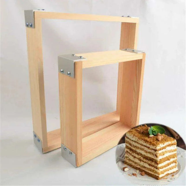 Honeycomb Cake Decorating Set with Elegant Wooden Stand - Perfect for Passionate Bakers - Très Elite