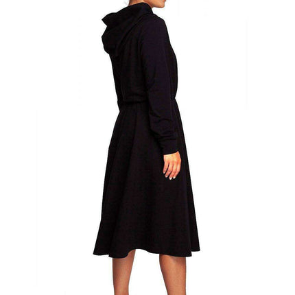 Hooded A-Line Dress - Très Elite