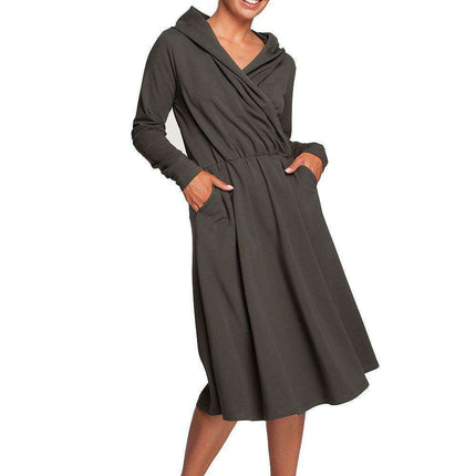 Hooded A-Line Dress