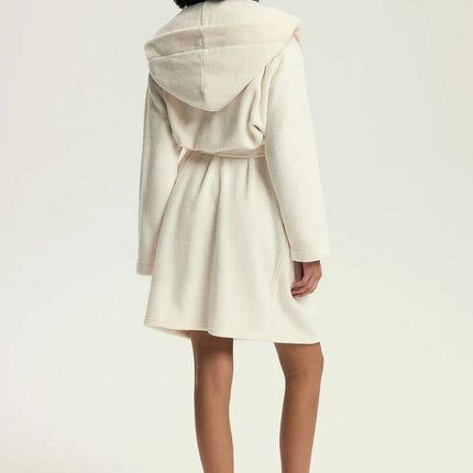 Hooded Women’s Fleece Bathrobe – Plush Softness & Pockets - Très Elite