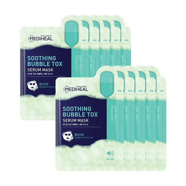 Hydrating Soothing Bubble Tox Mask Sheets - 10 Count