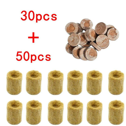 Hydroponic Seedling Growth Pods - Advanced Mineral Wool for Optimal Yield and Pest Control..