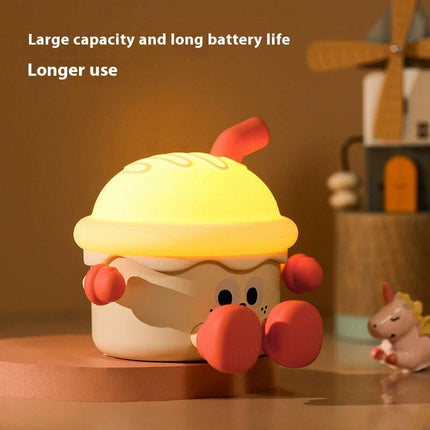 Ice Cream Night Light Usb Charging Three-speed Dimming Bedside Lamp - Très Elite