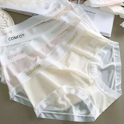 Ice Silk Quick Dry Women's Seamless Briefs - Stylish and Comfortable Lingerie in Solid Colors - Très Elite