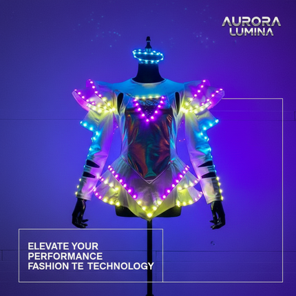 Illuminated LED Tutu Dress Set with Remote Control - Perfect for Nightlife Events