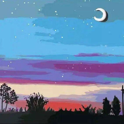 Imagination Journey Paint-By-Numbers Landscape Kit for Kids - Fun DIY Art Set - Très Elite