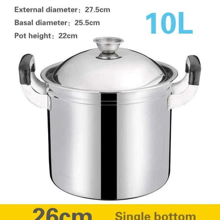 Induction-Ready Extra-Large Stainless Steel Cooking Pot - Heavy-Duty and Versatile - Très Elite