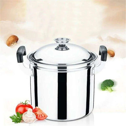 Induction-Ready Extra-Large Stainless Steel Cooking Pot - Heavy-Duty and Versatile - Très Elite