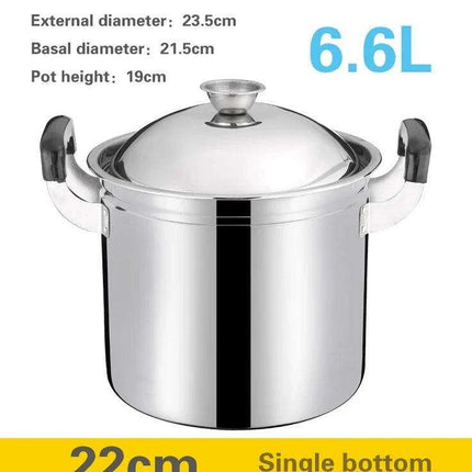 Induction-Ready Extra-Large Stainless Steel Cooking Pot - Heavy-Duty and Versatile - Très Elite