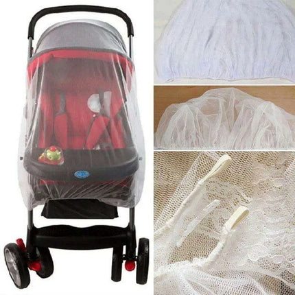 Infant Stroller Mosquito Net - Premium Bug Protection for Newborns, White - Très Elite