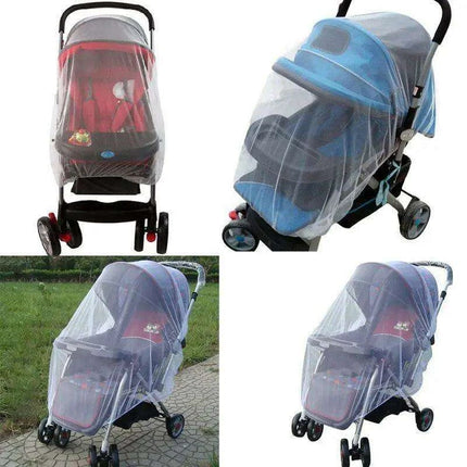 Infant Stroller Mosquito Net - Premium Bug Protection for Newborns, White - Très Elite