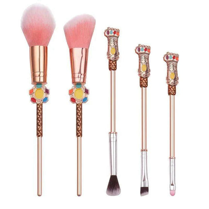Infinity Gauntlet Beauty Brush Set - Marvel-Inspired Makeup Tools for Superhero Fans - Très Elite